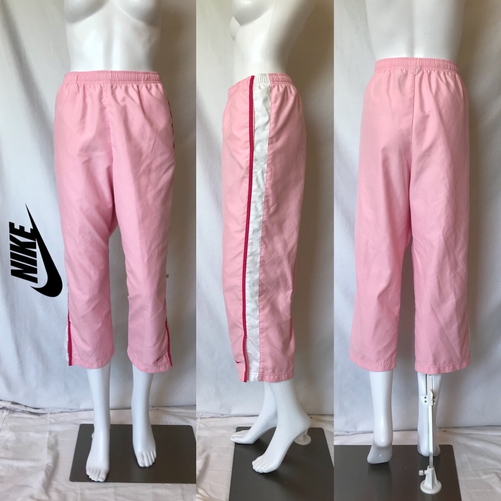 Light Pink High-waisted Pink Cropped Nike Pants